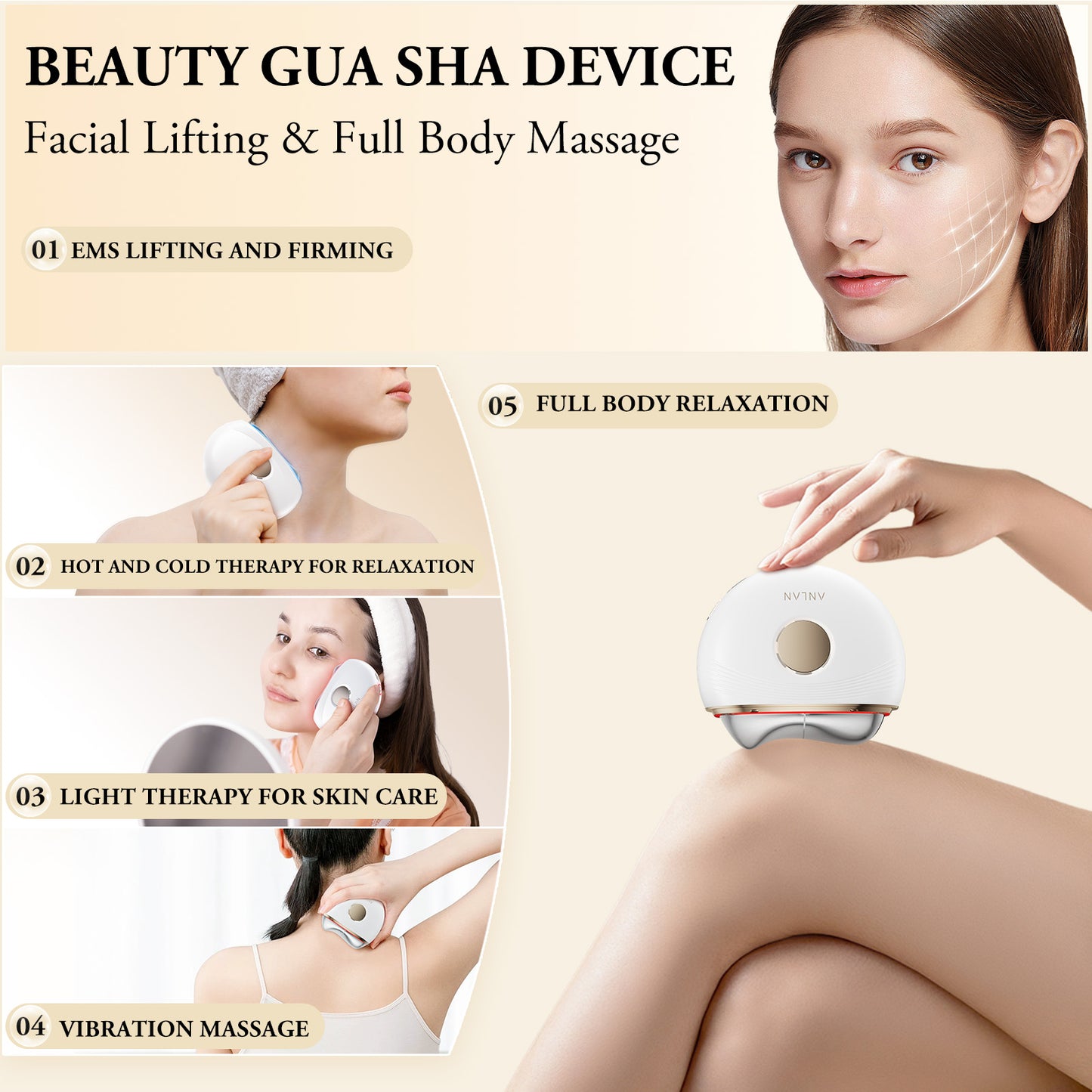 Electric Guasha Massager - Face Lifting & Anti-aging