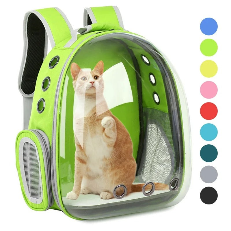Pet Bag Backpack, Breathable Portable Travel Transparent Bag for Pets
