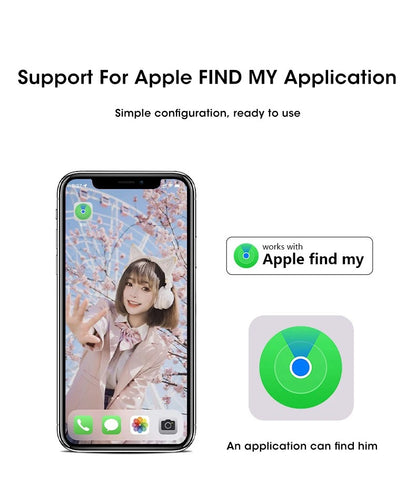 GPS Tracking Tag Compatible with Apple Find My