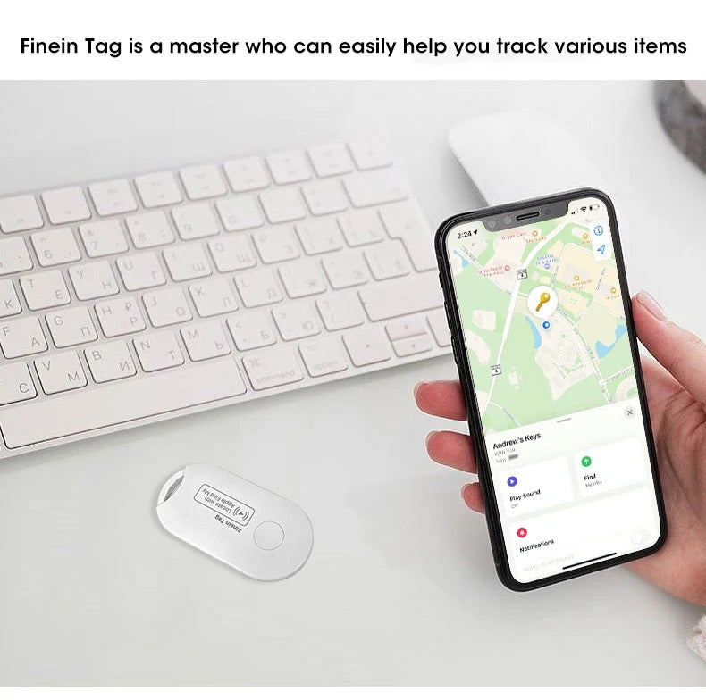 GPS Tracking Tag Compatible with Apple Find My