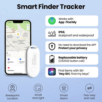 GPS Tracking Tag Compatible with Apple Find My