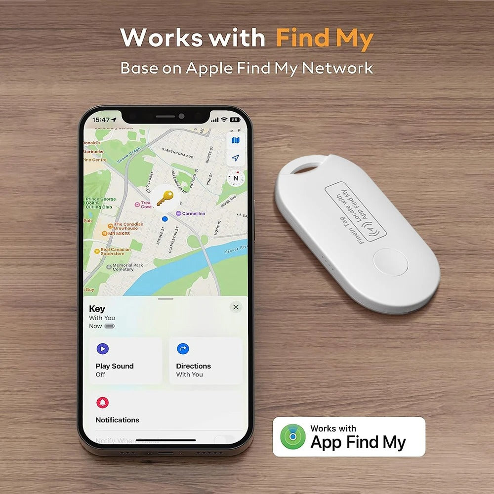 GPS Tracking Tag Compatible with Apple Find My